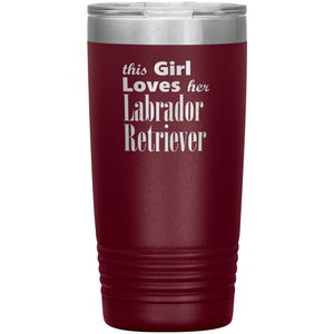Labrador Retriever - 20oz Insulated Tumbler