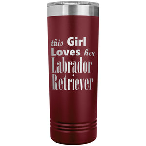 Labrador Retriever - 22oz Insulated Skinny Tumbler