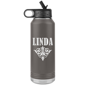 Linda v01 - 32oz Insulated Water Bottle