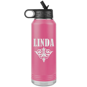Linda v01 - 32oz Insulated Water Bottle
