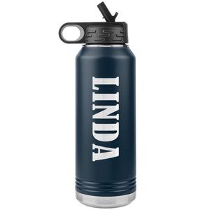Linda v02 - 32oz Insulated Water Bottle