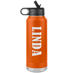 Linda v02 - 32oz Insulated Water Bottle