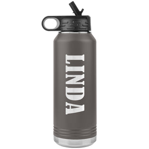 Linda v02 - 32oz Insulated Water Bottle