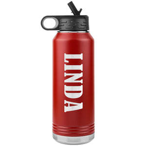 Linda v02 - 32oz Insulated Water Bottle