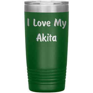 Love My Akita v4 - 20oz Insulated Tumbler