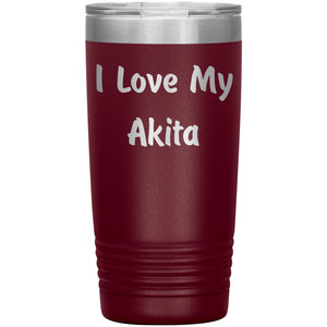 Love My Akita v4 - 20oz Insulated Tumbler