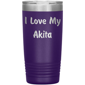 Love My Akita v4 - 20oz Insulated Tumbler
