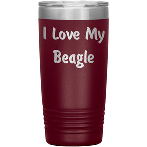 Love My Beagle v4 - 20oz Insulated Tumbler