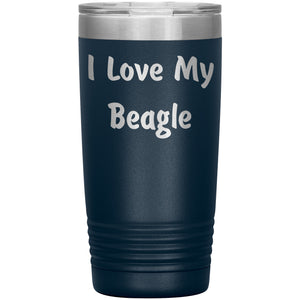 Love My Beagle v4 - 20oz Insulated Tumbler