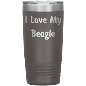 Love My Beagle v4 - 20oz Insulated Tumbler