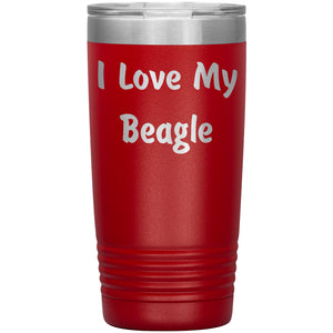 Love My Beagle v4 - 20oz Insulated Tumbler