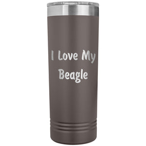 Love My Beagle v4 - 22oz Insulated Skinny Tumbler