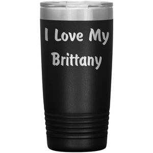 Love My Brittany v4 - 20oz Insulated Tumbler