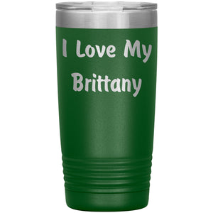 Love My Brittany v4 - 20oz Insulated Tumbler