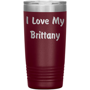 Love My Brittany v4 - 20oz Insulated Tumbler