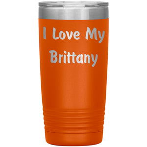 Love My Brittany v4 - 20oz Insulated Tumbler