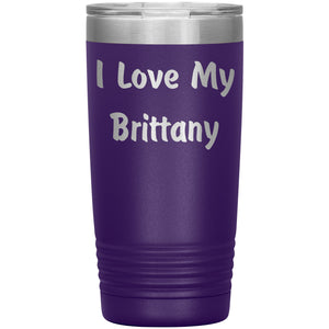 Love My Brittany v4 - 20oz Insulated Tumbler