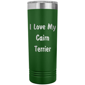 Love My Cairn Terrier v4 - 22oz Insulated Skinny Tumbler