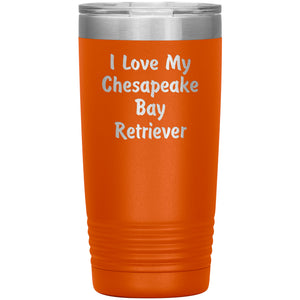 Love My Chesapeake Bay Retriever v4 - 20oz Insulated Tumbler