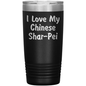 Love My Chinese Shar-Pei v4 - 20oz Insulated Tumbler