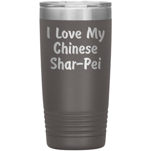 Love My Chinese Shar-Pei v4 - 20oz Insulated Tumbler