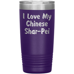 Love My Chinese Shar-Pei v4 - 20oz Insulated Tumbler
