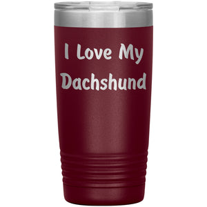 Love My Dachshund v4 - 20oz Insulated Tumbler