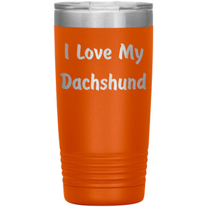 Love My Dachshund v4 - 20oz Insulated Tumbler