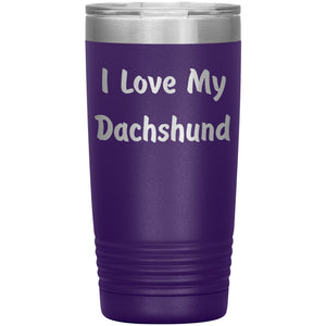 Love My Dachshund v4 - 20oz Insulated Tumbler