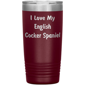 Love My English Cocker Spaniel v4 - 20oz Insulated Tumbler