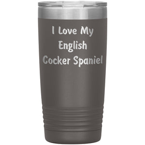 Love My English Cocker Spaniel v4 - 20oz Insulated Tumbler