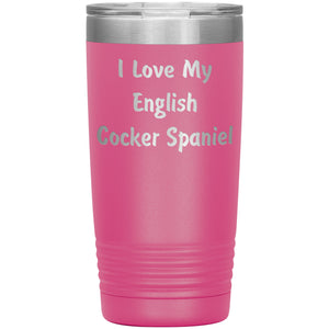 Love My English Cocker Spaniel v4 - 20oz Insulated Tumbler
