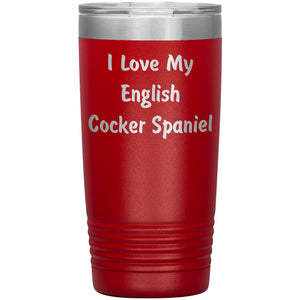 Love My English Cocker Spaniel v4 - 20oz Insulated Tumbler