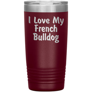 Love My French Bulldog v4 - 20oz Insulated Tumbler