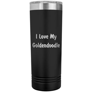 Love My Goldendoodle v4 - 22oz Insulated Skinny Tumbler