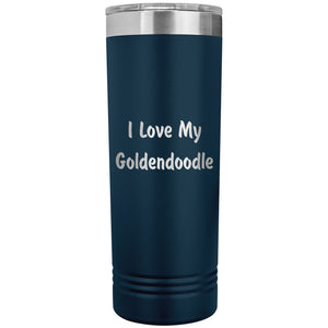 Love My Goldendoodle v4 - 22oz Insulated Skinny Tumbler