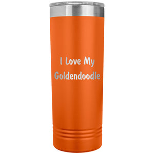 Love My Goldendoodle v4 - 22oz Insulated Skinny Tumbler