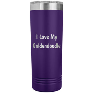 Love My Goldendoodle v4 - 22oz Insulated Skinny Tumbler