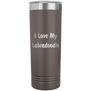 Love My Labradoodle v4 - 22oz Insulated Skinny Tumbler