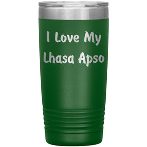 Love My Lhasa Apso v4 - 20oz Insulated Tumbler