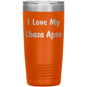 Love My Lhasa Apso v4 - 20oz Insulated Tumbler