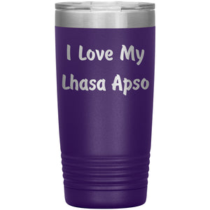 Love My Lhasa Apso v4 - 20oz Insulated Tumbler