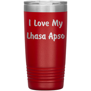 Love My Lhasa Apso v4 - 20oz Insulated Tumbler