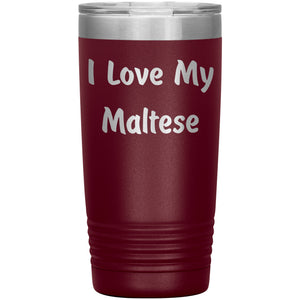 Love My Maltese v4 - 20oz Insulated Tumbler