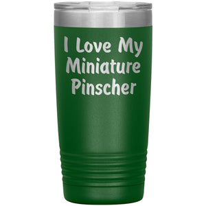 Love My Miniature Pinscher v4 - 20oz Insulated Tumbler