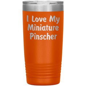 Love My Miniature Pinscher v4 - 20oz Insulated Tumbler