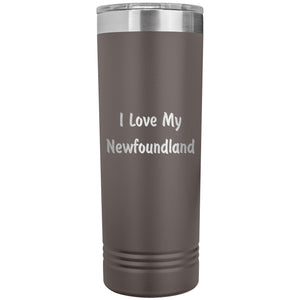 Love My Newfoundland v4 - 22oz Insulated Skinny Tumbler