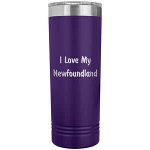Love My Newfoundland v4 - 22oz Insulated Skinny Tumbler