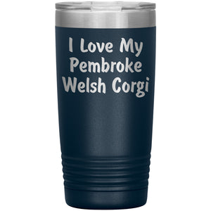 Love My Pembroke Welsh Corgi v4 - 20oz Insulated Tumbler