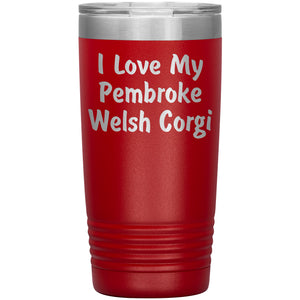 Love My Pembroke Welsh Corgi v4 - 20oz Insulated Tumbler